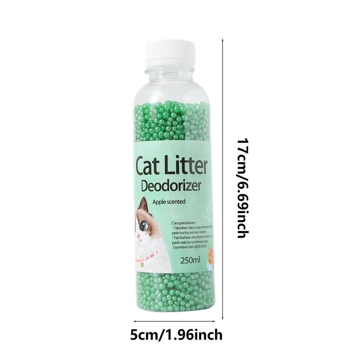 High Adsorption Cat Litter Deodorant Beads 250ml Long Lasting Odor Eliminator - Blue