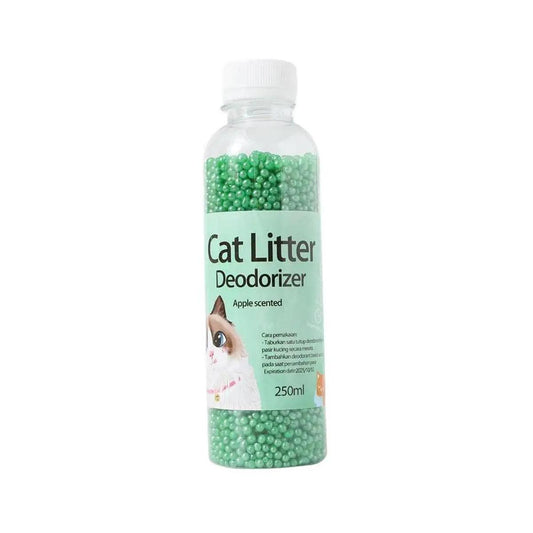 High Adsorption Cat Litter Deodorant Beads 250ml Long Lasting Odor Eliminator - Green