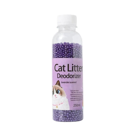 High Adsorption Cat Litter Deodorant Beads 250ml Long Lasting Odor Eliminator - Purple
