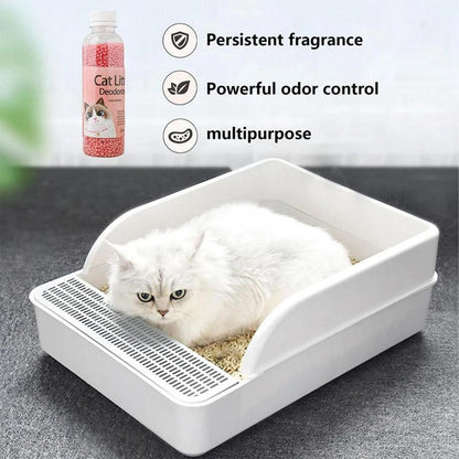 High Adsorption Cat Litter Deodorant Beads 250ml Long Lasting Odor Eliminator - Yellow