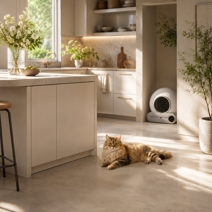 Automatic Cat Litter Box Self-Cleaning Large Smart Cat Litter Box Toilet App Control 9L